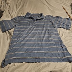 Peter Millar Golf Polo Light Blue Size LG